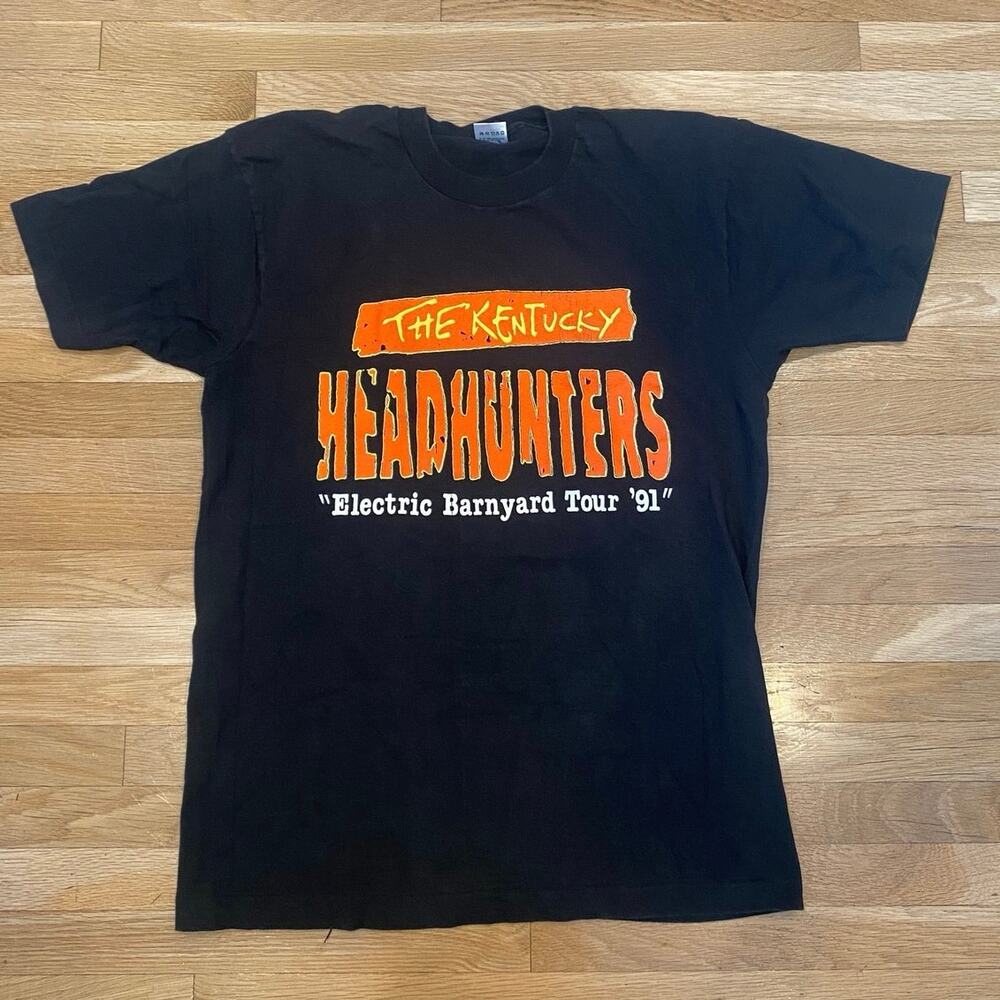 1991 Kentucky Headhunters “Electric Barnyard Tour” T-Shirt L Single Stitch USA